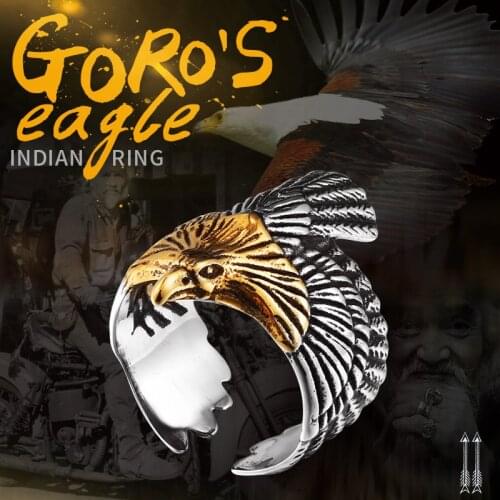 Beier new store 316L Stainless Steel high quality Flying birds men ring Domineering Eagle Mens Ring fashion gift LLBR8-299R