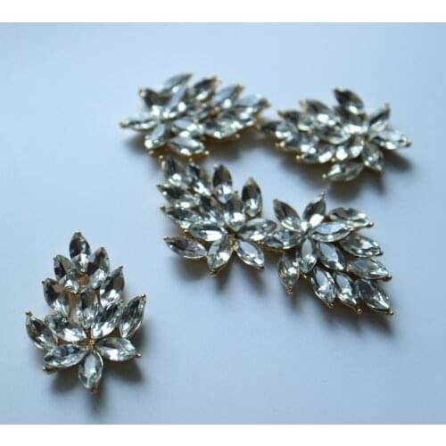 5pcs DIY Rhinestone supplies for jewelry clothing Alloy metal craft supplies artesanato costura beads flower sewing accessories