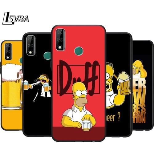 Cartoon Beer Glass For Huawei Y9S Y6S Y8S Y9A Y7A Y8P Y7P Y5P Y6P Y7 Y6 Y5 Pro Prime 2020 2019 2018 2017 Phone Case