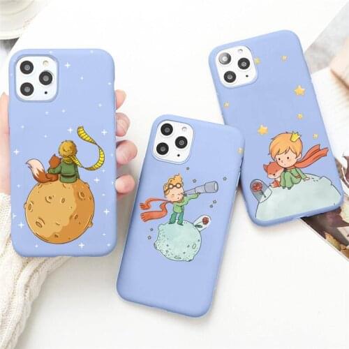 The Little Prince The earth space Phone Case for iPhone 12 mini pro max 11 Pro Max X XR XS 8 7 6s Plus Candy purple Cases