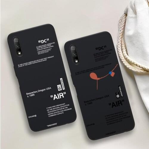 Hot Off Sports shoes brand black Silicone soft Case For Huawei P40 P30 P20 Lite Pro P smart 2019 Mate 10 20 30 40 Pro Back cover