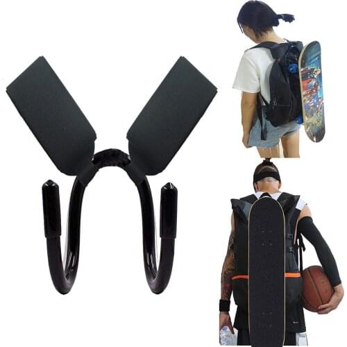 AUXPhome Backpack Attachment Carrier Hanger Rack Hook Holder for Carrying Mini Cruiser, Cruiser Board, Skateboarding & Longboard