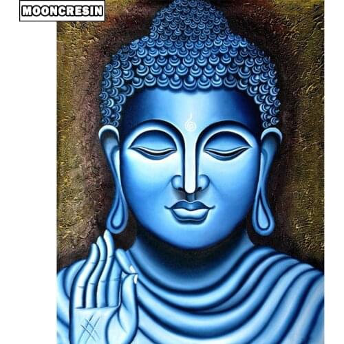 Diy Diamond Embroidery Religious Cross Stitch 5D Diamond Painting Buddha Needlework Paint With Diamonds Mosaic Decor Home Gift