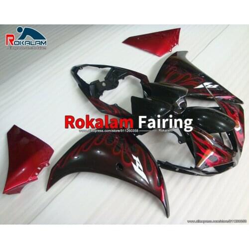 For Yamaha R1 2009 2010 2011 YZF1000 09 10 11 Red Black Motorcycle ABS Fairing Kit (Injection Molding)