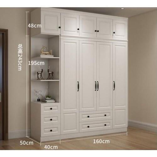 European type chest adds top ark contracted modern economy board type white combination edge ark woodiness 65 doors big wardrobe