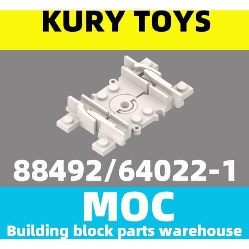 Kury Toys DIY MOC For 88492/64022 100pcs Building block parts For Train Track Plastic (RC Trains) Flexible Segment For toy brick
