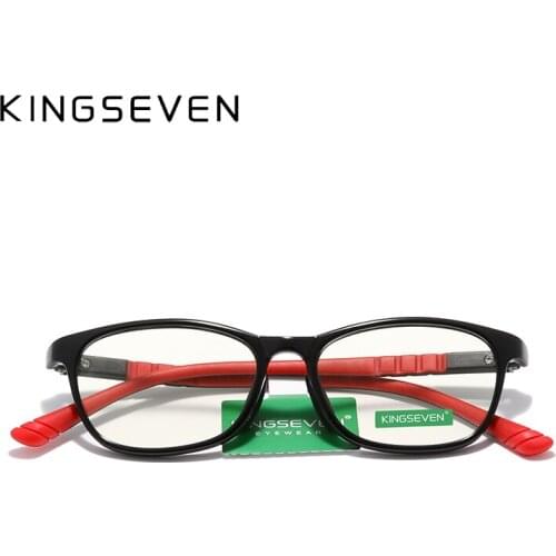 KINGSEVEN 2020 Anti Blue Light Glasses Kids Round Children Clear Bluelight Glasses Boys Girl Safety Shades Computer Glasses