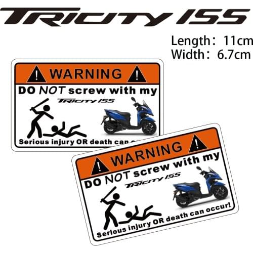 KODASKIN Motorcycle Cheap 2D Creative Warning Sticker Decal for Yamaha Tricity155