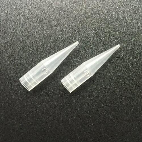 100pcs 1RL Sterile Permanent makeup Eyebrow Lip Needle Tattoo Tips Independent Package Needle Caps