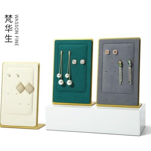 Metal microfiber earrings display props creative vertical earrings necklace storage jewelry display ornaments