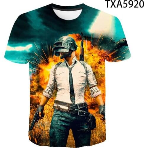 Hot Game PUBG 3D t shirt Men/women Fashion Playerunknowns Battlegrounds Mens t shirt 3D Print Plus Size Clothes 2021