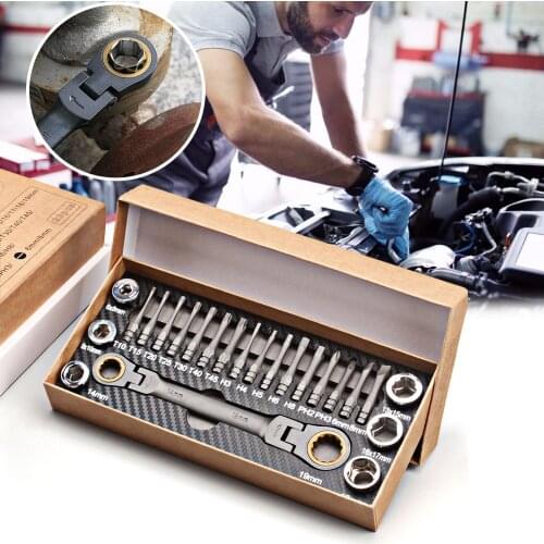 Hardcore Wrench Socket Set Hardware Spanner Screwdriver Ratchet Wrench Set Kit Car Repairing Tools Combination Hand Tool Sets