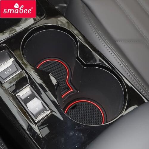 Smabee Non-Slip Gate Slot Cup Mat for Peugeot 2008 e-2008 GT Line 2020 Interior Accessories Anti-Slip Pad Car Styling Sticker