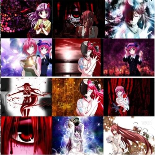 Elfen Lied posters glossy paper stickers cartoon decoration high definition wholesale
