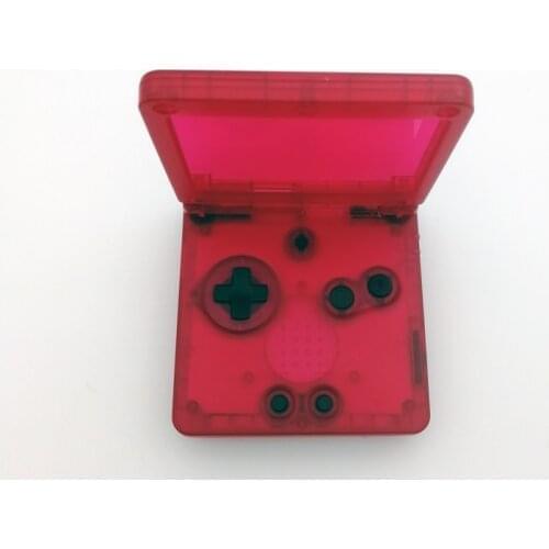 Transparent Clear Red Replacement For Nintendo GameBoy Advance SP Shell For GBA SP console Protective Housing Case Cover