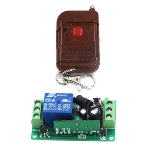 24V DC RF Switch Wireless Remote Control Switch 1CH 10A Relay Light Lamp LED Power Remote Switch Door Access Controller
