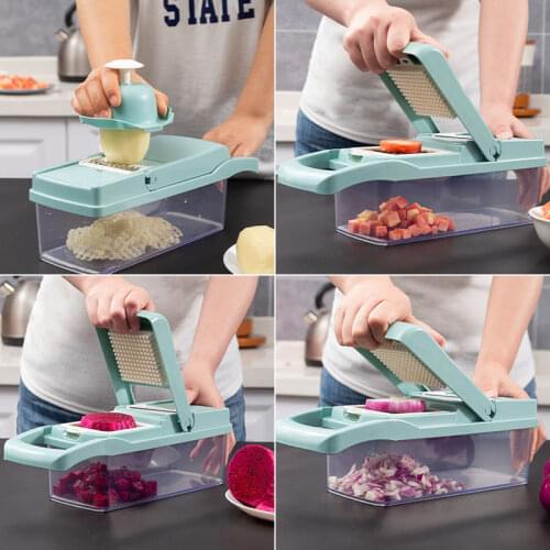 Multifunctional Slicer Vegetable Cutter Fruit Slicer Potato Carrot Shredders Peeler Grater Drain Basket Kitchen Accessories