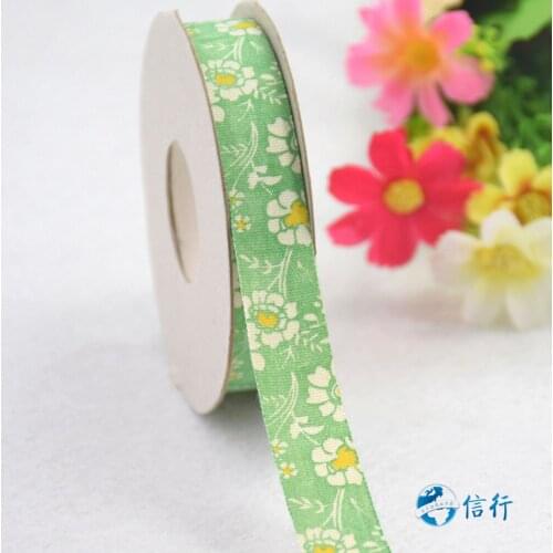15mm width, printed flowers cotton ribbons Grosgrain ribbon, lace satin ribbons DIY hairbow accessories, gift package #3476