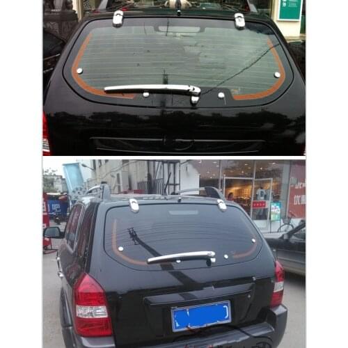 High-quality ABS chrome-plated rear window decorative bright cover, rear wiper cover bright strip For Hyundai Tucson 2006-2014