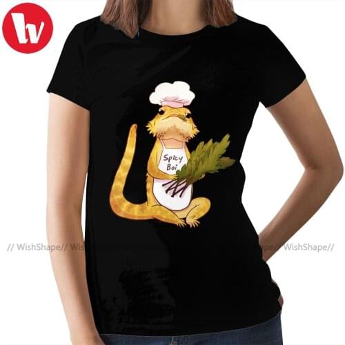 Lizard T-Shirt Here Comes A Spicy Boy T Shirt O Neck Short-Sleeve Women tshirt 100 Cotton Ladies Tee Shirt