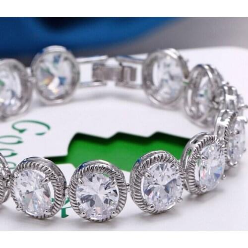 Bracelets & bangles for women fashion jewelry crystal cuff bracelet clear Multicolor selection AAA+ cubic zircon