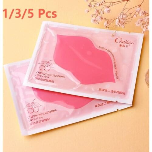 1/3/5 Pcs Collagen Moisturizing Lip Mask Patch Nourishing Lips Cream Lighten Lip Lines Reduce Dark Corners Of Mouth Lip Skin Car