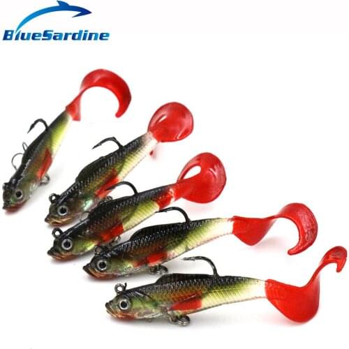 BlueSardine 10PCS Fishing Lures Plastic Soft Lures Artficial Lures Soft Baits Pesca 9CM 9G