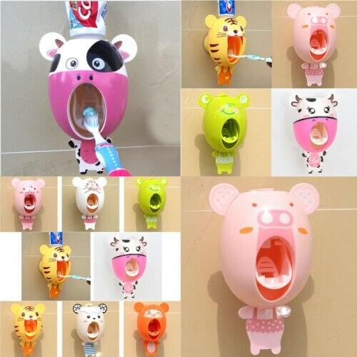 2019 Lazy Automatic Toothpaste New Touch Automatic Auto Squeezer Toothpaste Dispenser Hands Free Squeeze out Bathroom Products