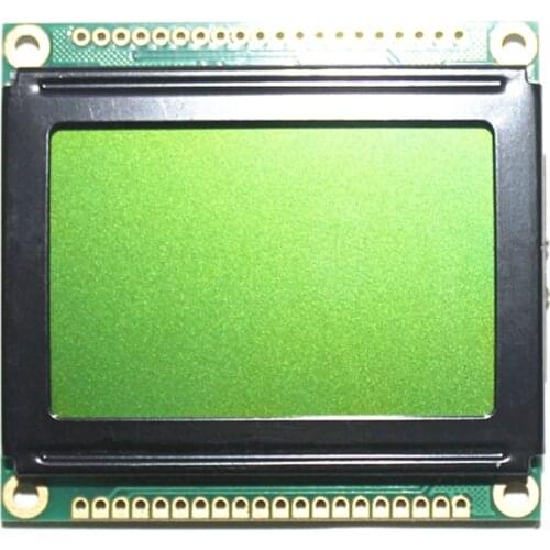 5v 12864 128*64 128X64 Graphic Dot LCD Module KS0107/8 Yellow green/Blue LCD display size 54X50 DSO062 Oscilloscope