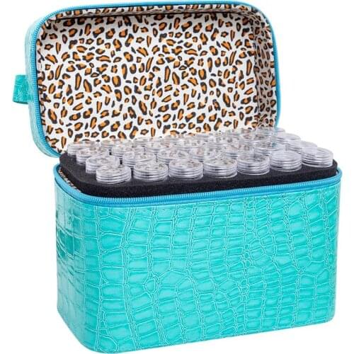 60/84 Bottles Diamond Painting Storage Carring Case Hardshell Bead Sewing Pills Container Box Embroidery Organizer Bag for Stora