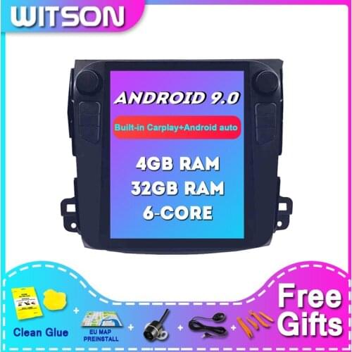 WITSON Android 9.0 Tesla Car DVD Player Gps For MITSUBISHI OUTLANDER HIGH 4G RAM 32ROM car multimedia