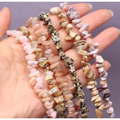 Natural Semi-precious Crazy Agate Morgan Chip Beads 5-8mm Good Quality For DIY Necklace Earrings Accessories Gift Length 40cm