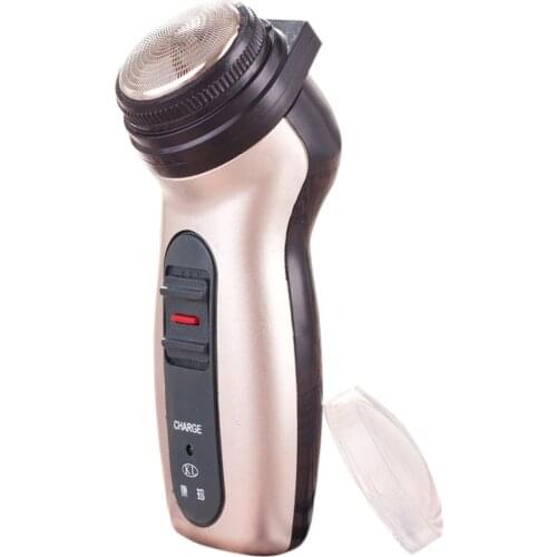 Dual Use Men Shaver Rechargeable Stainless Steel Blade Shaving Machine Razor Rotating Portable Electric Beard Trimmer