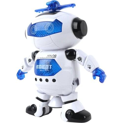 360 Rotating Smart Space Dance Robot Electronic Walking Toys With Music Light For Kids Astronaut Toy Christmas Birthday Gift