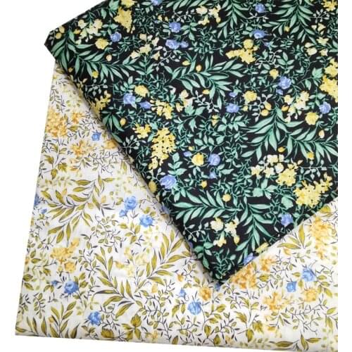 145x50cm 60S Cotton Poplin High-density Printing Floral Sewing Fabric,womens and Childrens Clothing Home Furnishing