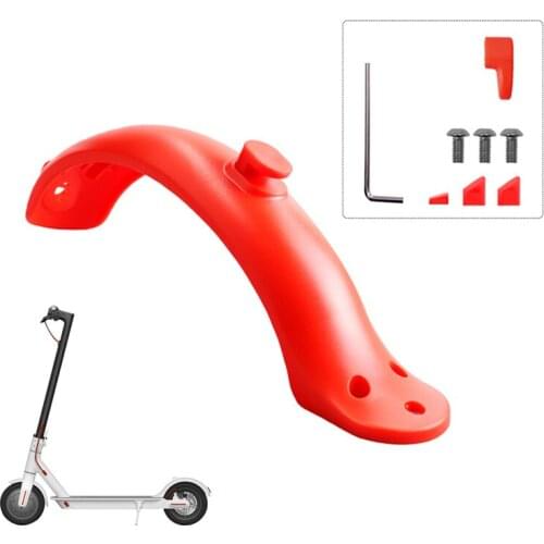 Fenders Scooter Wings Rear Mud Guard Support Protection ABS Plastic Parts Screws Rubber Stopper For Xiaomi Mijia M365 Pro