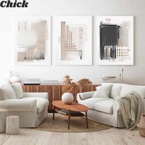 Minimalist Abstract Poster Boho Style Canvas Painting On The Wall Nordic Neutral Art Print Morden Picture For Living Room Decor