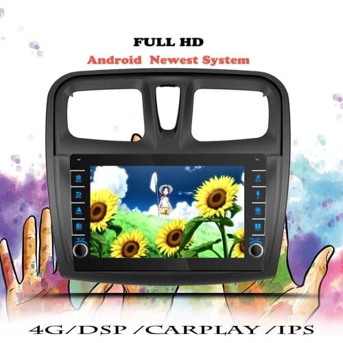 Multimedia Player DVD For Renault Logan 2 2012-2019 Sandero 2 2014 2015 -2019 Car Radio Android 10 Navigation GPS Tape Recorder