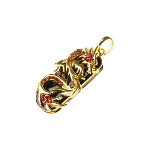 NEW Crystal Dragon Mini USB Flash Drive 512GB Jewelry Swivel Necklace 8-64GB Memory Card Stick Pen Drive 2TB Pendrive 1TB Gift