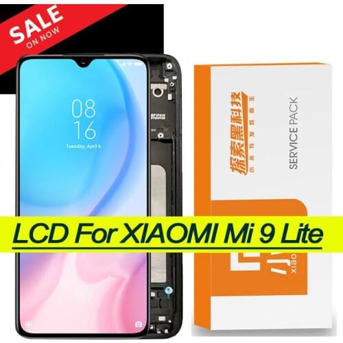 Original 6.39" AMOLED Original for Xiaomi Mi 9 Lite Mi9 Lite LCD Touch Screen Digitizer Assembly Xiaomi Mi CC9 Repair Parts