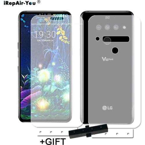 2PCS Front+Back Soft TPU Hydrogel Film For LG V50 ThinQ Full Cover Screen Protector For LG G8 ThinQ Nano Curved Protector Film