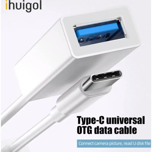 Ihuigol Type C Otg Adapter to USB 3.0 A Female Converter For MacBook Xiaomi Huawei Samsung Android USB C Type-c OTG Data Cable