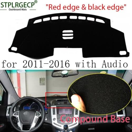 StplrgeCP For BYD S6 2011-2016 double layer Car Dashboard Cover Avoid Light Pad Instrument Platform Dash Board Cover Sticker