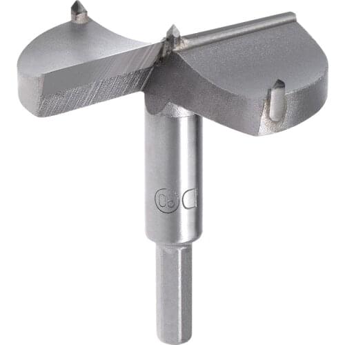 Uxcell Forstner Wood Boring Drill Bits 80mm Dia Hole Saw Carbide Tip Hexagon Shank Cutting for Hinge Plywood MDF CNC Tool