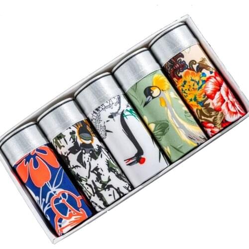 5pcs / Mens Underwear Shorts Boxer Shorts Mens Sexy Underwear High Quality Mens Underwear Pure Cotton Breathable Boxer Shorts