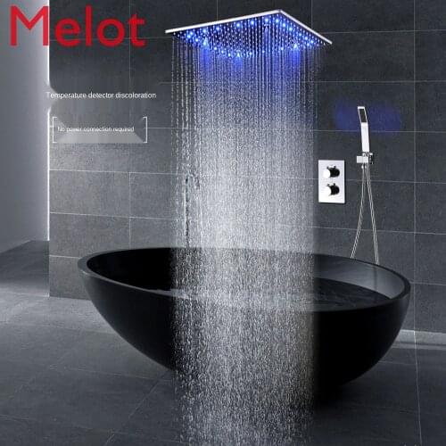 Intelligent Constant Temperature Canopy Concealed Shower Head Set Wall-Mounted Ceiling Massage Shower Home