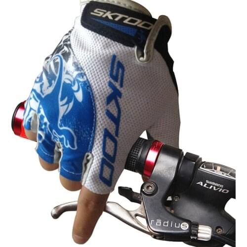 SKTOO Bike Bicycle Gloves MTB Bike 3D GEL Pad Breathable Anti-slip Shockproof Half Finger Cycling Gloves M-XL