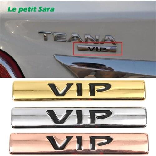 VIP 3D Metal Luxury Car Auto Door Window Tailgate Badge Chrome Gold Logo Emblem Stickers SUV Truck For BMW Audi VW Car-Styling