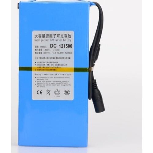 DC 121500 High Quality Super Rechargeable battery Portable Lithium ion Battery Pack DC 12V 15000mAh For CCTV Camera