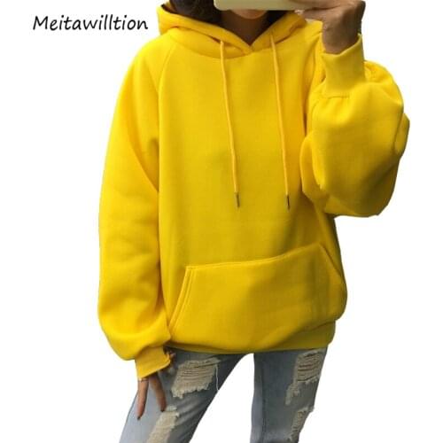 2019 Autumn Winter Women Hoodies Sweatshirts Ladies Harajuku Long Sleeve Pullover Female Thick Loose Casual Tracksuit